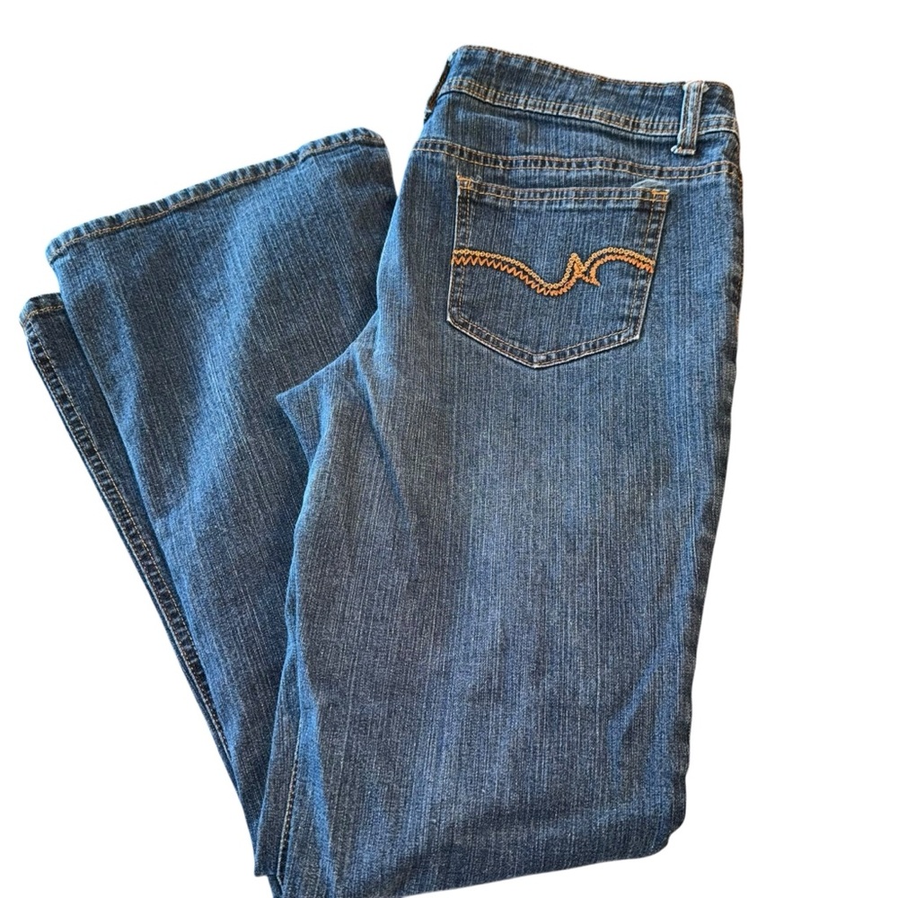 So Jeans Womens Blue Denim Medium Wash  Bootcut Stretch Size 11 Short EUC